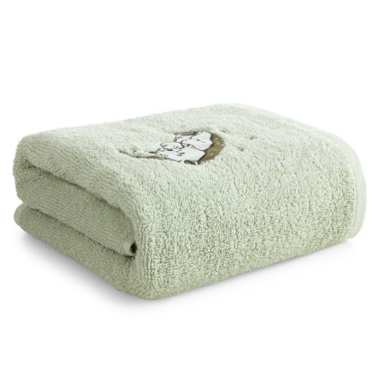 Bavlnená detská osuška 70x140 cm BABY 74 medvedík na mesiačiku